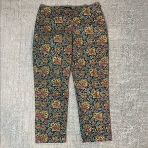 Talbots Multicolor Paisley Pants